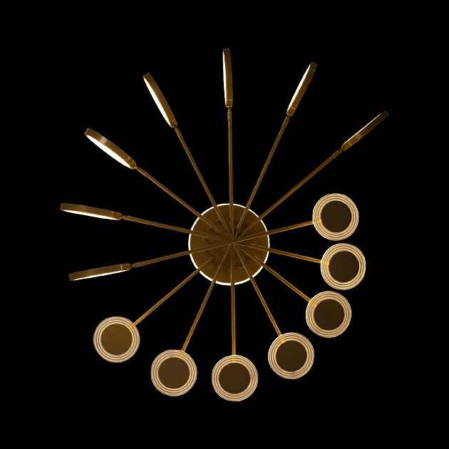 Потолочная светодиодная люстра Loft IT Megan 10164L Gold Фото № 2