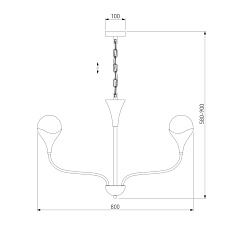 Подвесная люстра Eurosvet Calyx a068276 1
