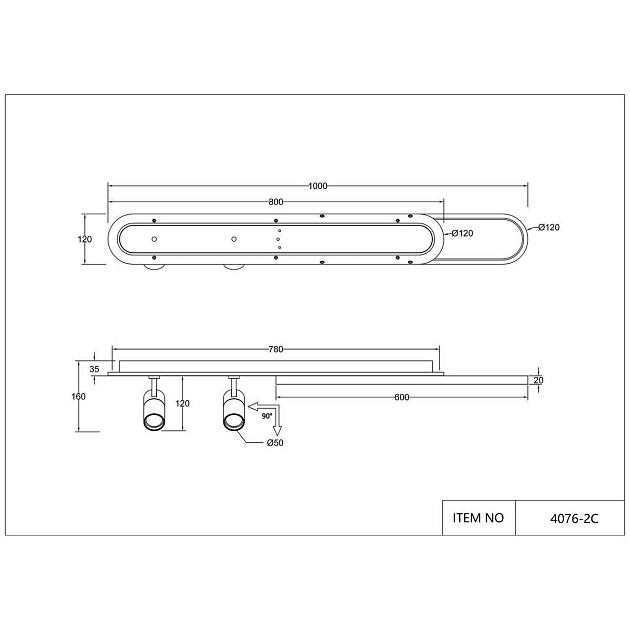 Потолочная светодиодная люстра Favourite Planar 4076-2C Фото № 3
