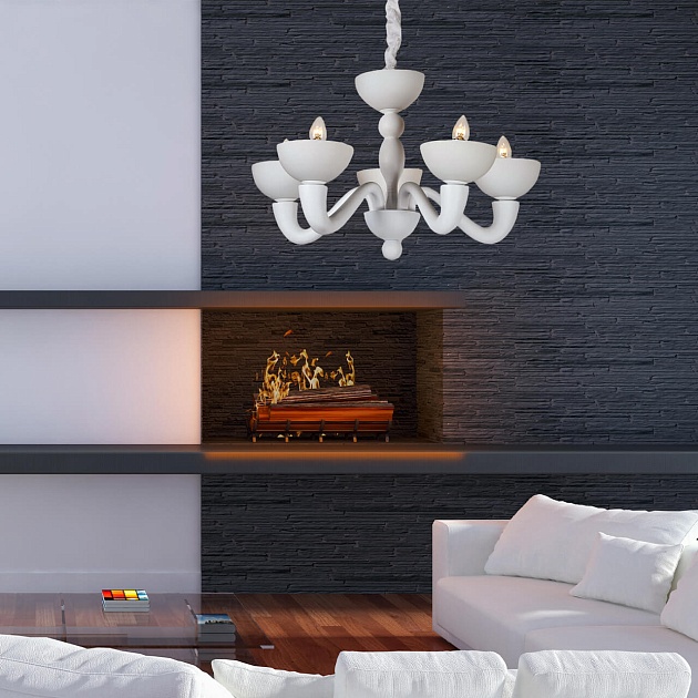 Подвесная люстра Divinare Bianca 7091/01 LM-5 Фото № 7