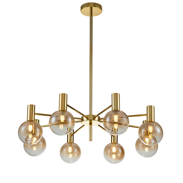 Подвесная люстра Indigo Collana 13015/8R Gold V000222 изображение 1 Подвесная люстра Indigo Collana 13015/8R Gold V000222 Фото № 1