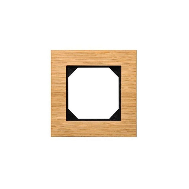 Рамка 1-постовая Liregus Epsilon дуб 28-220 Фото № 1