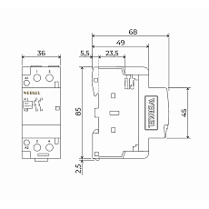 Контактор модульный 63 A 2NO (2 модуля) Werkel W942M63O 4690389212116 1