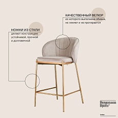 Полубарный стул Bergenson Bjorn Coral LA-BECH-CH108-80L 1