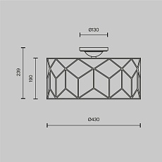 Потолочный светильник Maytoni Messina H223-PL-03-G 2