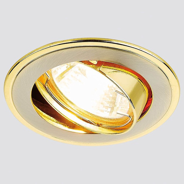 Встраиваемый светильник Ambrella light Classic 104A SN/G изображение 2 Встраиваемый светильник Ambrella light Classic 104A SN/G Фото № 2