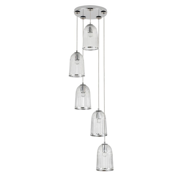 Подвесная люстра Indigo Lucido 11046/5P Chrome V000483 изображение 1 Подвесная люстра Indigo Lucido 11046/5P Chrome V000483 Фото № 1