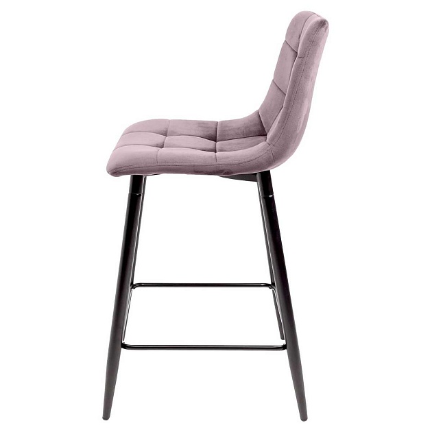 Барный стул AksHome Mia пыльная роза, велюр 78869 Фото № 7