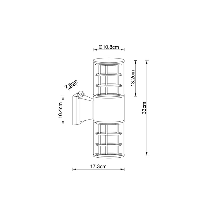 Уличный настенный светильник Arte Lamp Tokyo A5315AL-2BK Фото № 2