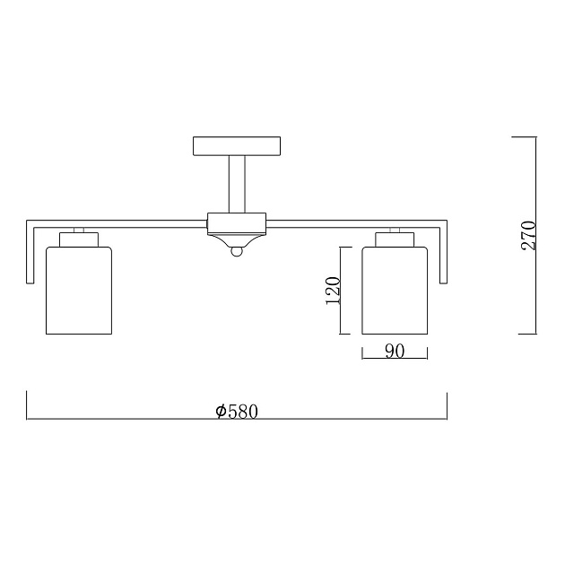 Потолочная люстра Escada Style 1142/5P Gold Фото № 2