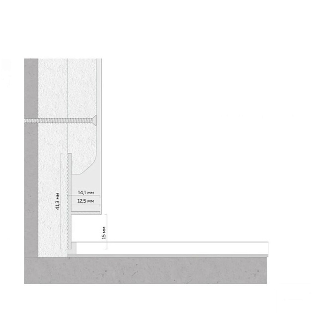 Универсальный плинтус FerGipps белый УП 40 УТ000002487 Фото № 2