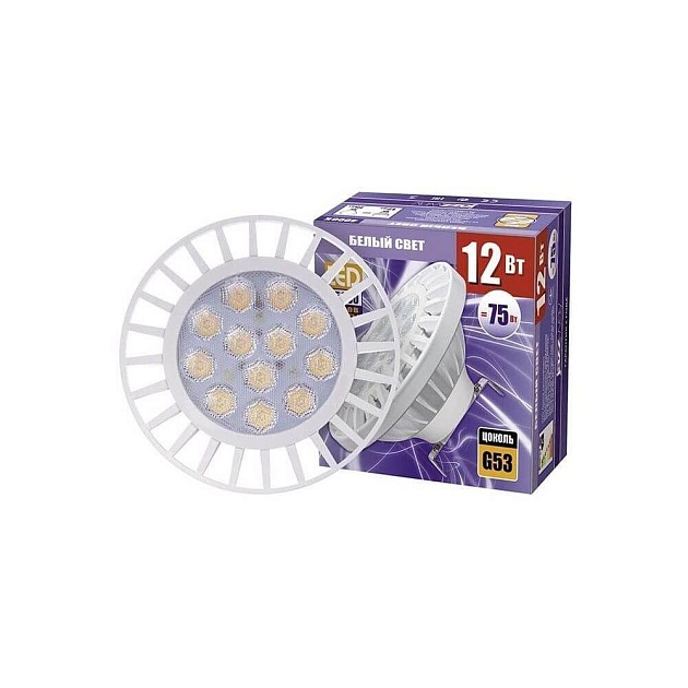 Лампа светодиодная Jazzway G53 12W 4000K матовая 1033895 Фото № 1