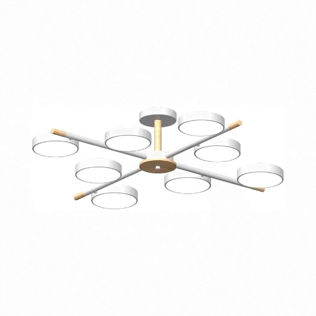 Потолочный cветильник LED4U L3209-860 WH Фото № 1