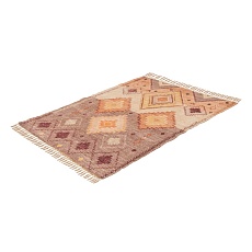 Ковер Tkano из хлопка с этническим орнаментом цвета лаванды из коллекции Ethnic, 160x230 см TK21-DR0002 1