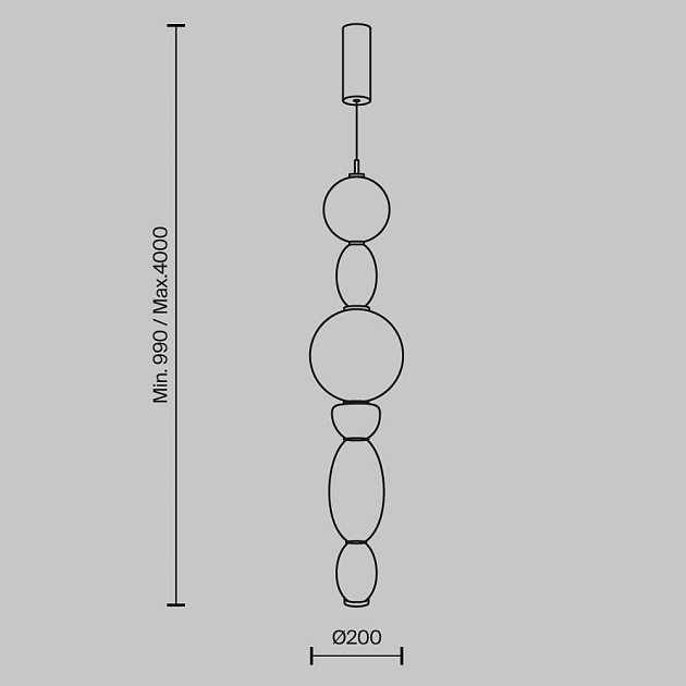 Подвесной светодиодный светильник Maytoni Adore MOD297PL-L24BS3K Фото № 7