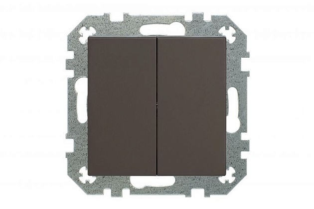 Переключатель двухклавишный Liregus коричневый омбре 29-012 Фото № 5