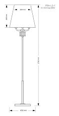 Напольный светильник KUTEK MOOD Prato PRA-LS-1(N) 1