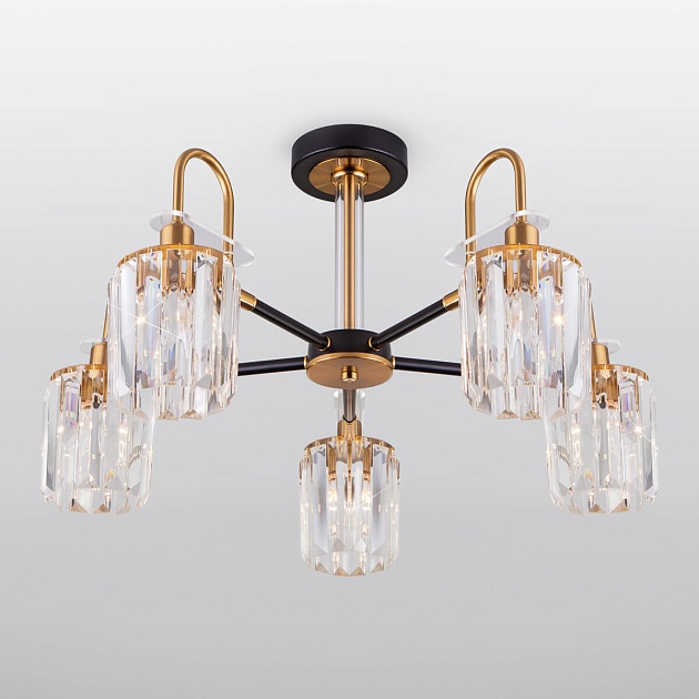 Потолочная люстра Eurosvet Tenia 70090/5 черный Фото № 1