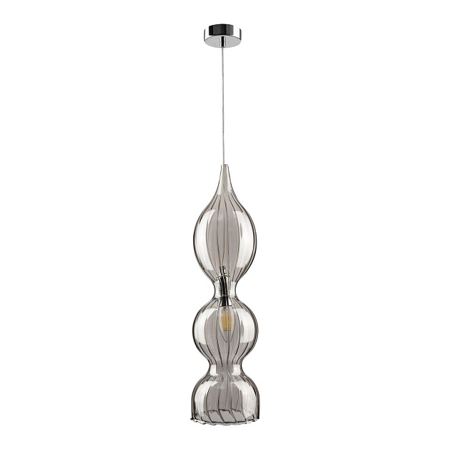 Подвесной светильник Crystal Lux Iris SP1 B Smoke изображение 1 Подвесной светильник Crystal Lux Iris SP1 B Smoke Фото № 1