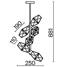 Подвесной светильник Maytoni MOD325PL-06G1 1