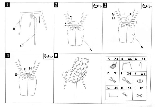 Кухонный стул Woodville Fox 15277 Фото № 2