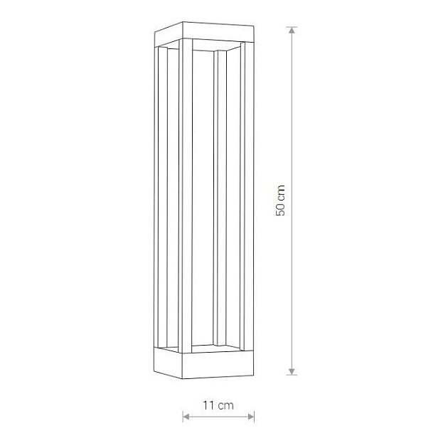 Уличный светодиодный светильник Nowodvorski Structure Led 8145 Фото № 2