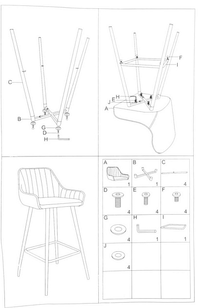 Барный стул Woodville Mint 11535 Фото № 2