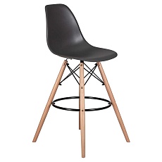 Стул барный DOBRIN DSW BAR (ножки светлый бук, цвет тёмно-серый (GR-04)) 638GPP-LMZL DSW BAR 4