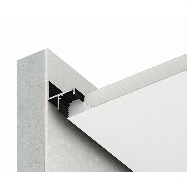 Безрамный теневой профиль FerGipps белый ТП 8 УТ000002548 Фото № 3