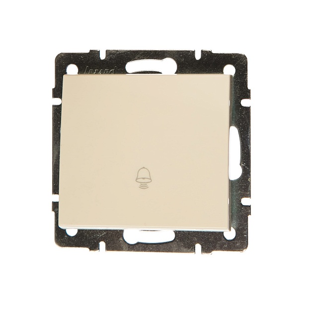 Кнопка звонка Lezard Rain кремовый 703-0388-103 Фото № 1