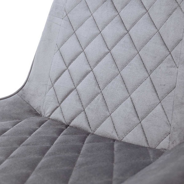 Барный стул AksHome Leros серый, велюр 81474 изображение 7 Барный стул AksHome Leros серый, велюр 81474 Фото № 7