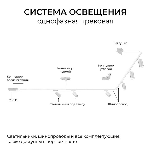 Шинопровод однофазный Apeyron R45-06 Фото № 5
