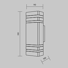 Уличный настенный светильник Maytoni Unter den Linden O578WL-02B 2