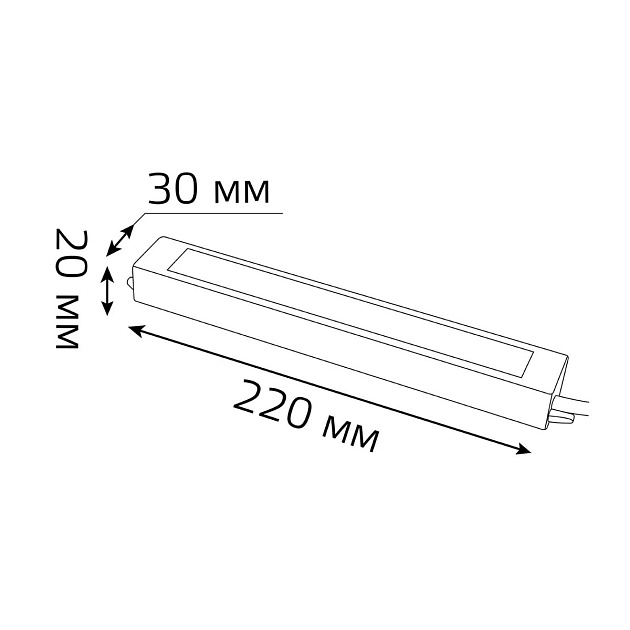 Блок питания Gauss 50W 24V IP66 202022050 Фото № 4