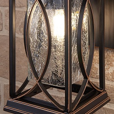 Уличный настенный светильник Elektrostandard Spica D черное золото GL 1026D a048172 3