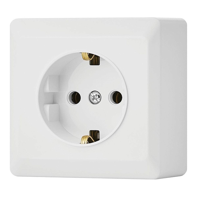 Розетка 2P+E Vesta-Electric Mega белый FRZ00030102BEL изображение 1 Розетка 2P+E Vesta-Electric Mega белый FRZ00030102BEL Фото № 1