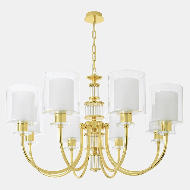 Подвесная люстра Crystal Lux ELENA SP8 GOLD изображение 3 Подвесная люстра Crystal Lux ELENA SP8 GOLD Фото № 3