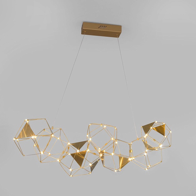 Подвесной светодиодный светильник Eurosvet Uma 90368/7 медь Фото № 1