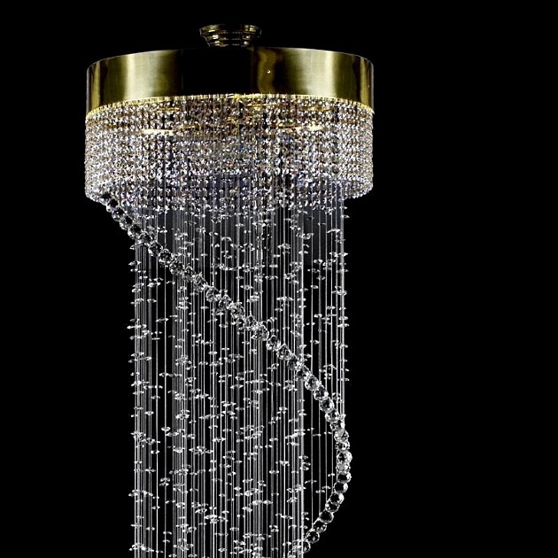 Каскадная люстра Artglass Spiral 600X2500 Chaos CE изображение 4 Каскадная люстра Artglass Spiral 600X2500 Chaos CE Фото № 4