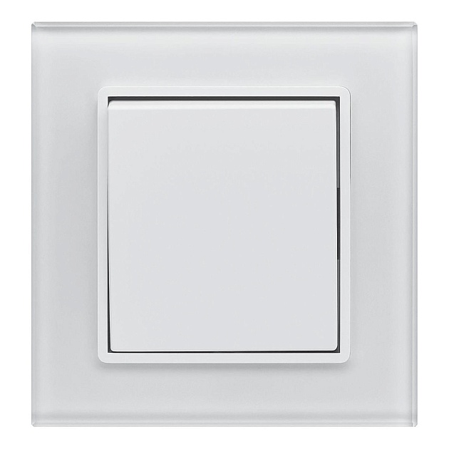 Выключатель одноклавишный Vesta-Electric Exclusive White белый FVK050104BEL изображение 1 Выключатель одноклавишный Vesta-Electric Exclusive White белый FVK050104BEL Фото № 1