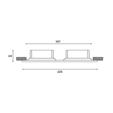 Встраиваемый светильник Hesby Lighting Hesby Drammen IP20,50Вт, GU10, белый HSBL_0092 1