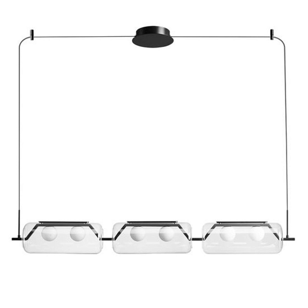 Подвесной светодиодный светильник Arte Lamp Geneva A2341SP-6BK Фото № 1