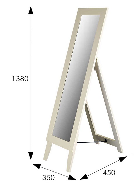 Зеркало напольное Мебелик BeautyStyle 1 008309 изображение 3 Зеркало напольное Мебелик BeautyStyle 1 008309 Фото № 3