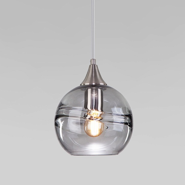 Подвесной светильник Eurosvet Lotus 50221/1 дымчатый изображение 5 Подвесной светильник Eurosvet Lotus 50221/1 дымчатый Фото № 5