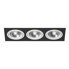 Комплект из светильника и рамки Lightstar Intero 111 (217837+217906+217906+217906) i837060606