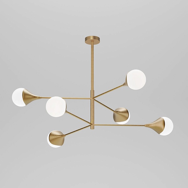 Подвесная люстра Eurosvet Calyx 60168/6 латунь Фото № 1