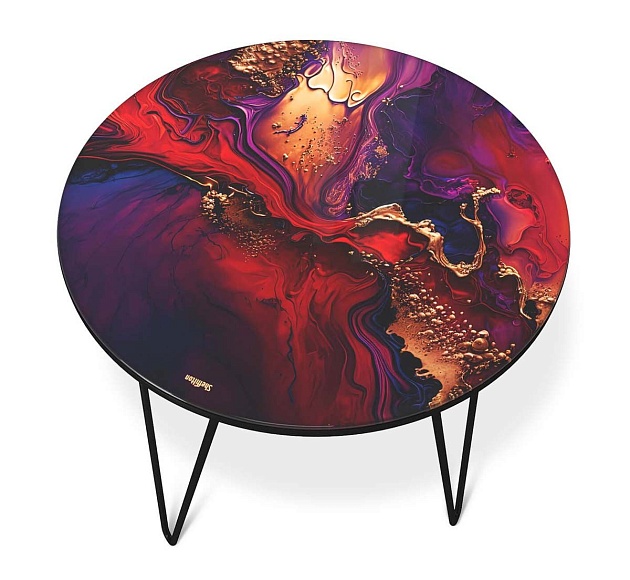 Журнальный стол Sheffilton SHT-CT27 амарантовый/черный муар 4007482106 изображение 4 Журнальный стол Sheffilton SHT-CT27 амарантовый/черный муар 4007482106 Фото № 4