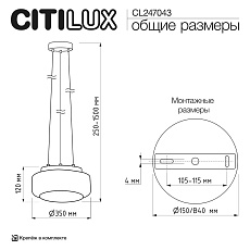 Светильник Citilux SIGNATURE CL247043 5