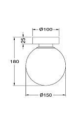 Настенный светильник Maytoni Basic form MOD321WL-01B 2