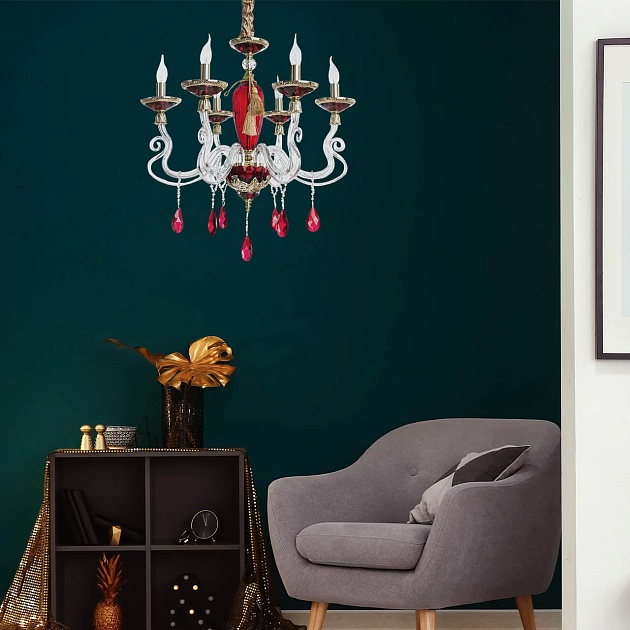 Подвесная люстра Divinare Simona 5125/10 LM-6 изображение 7 Подвесная люстра Divinare Simona 5125/10 LM-6 Фото № 7